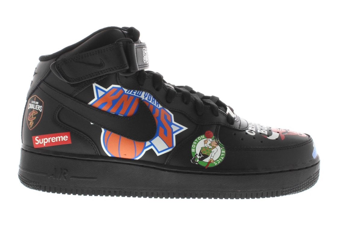 nike air force 1 mid S*p*e nba black