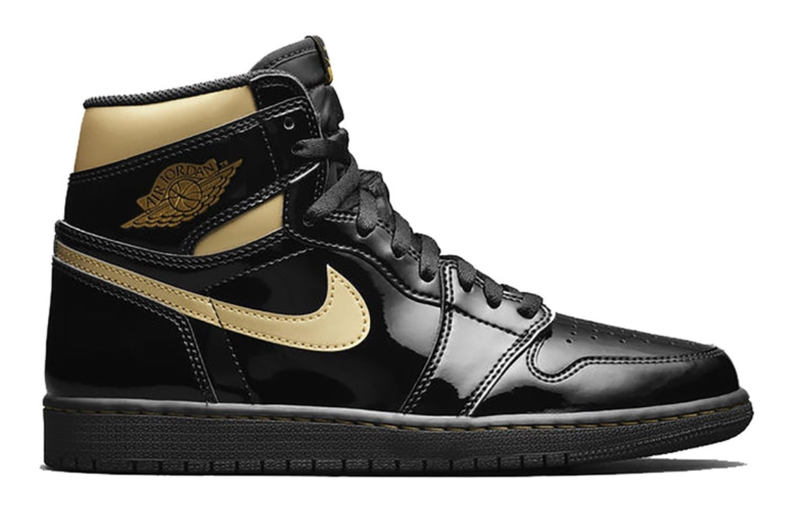 Jordan 1 Retro High Black Metallic Gold