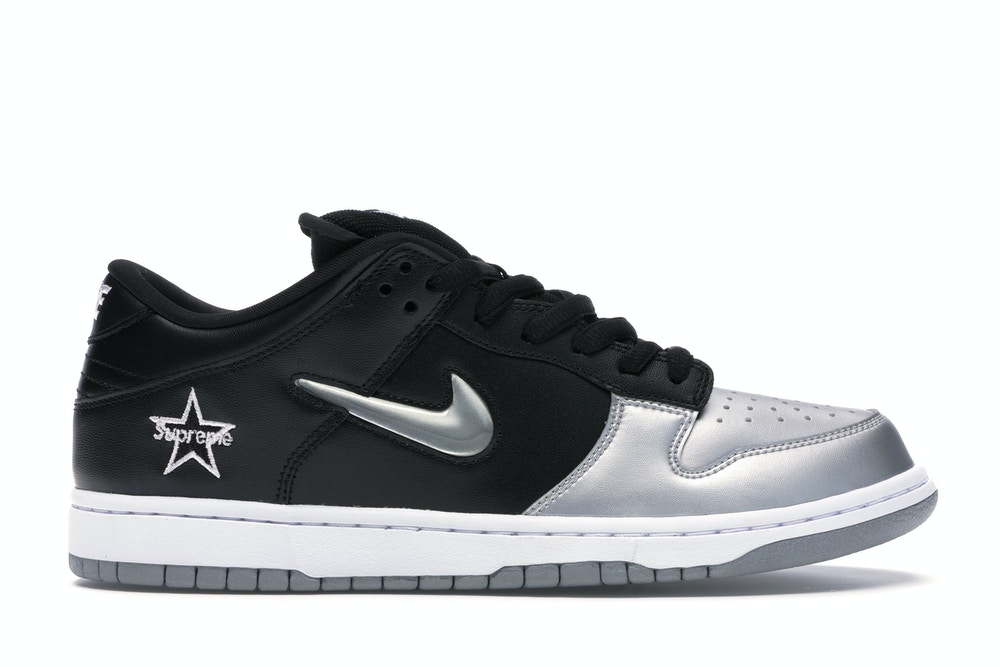 nike sb dunk low S*p*e jewel swoosh silver
