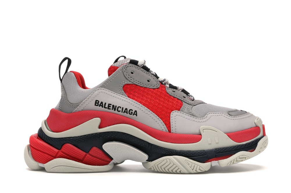 Ba*len*cia*ga triple s red grey