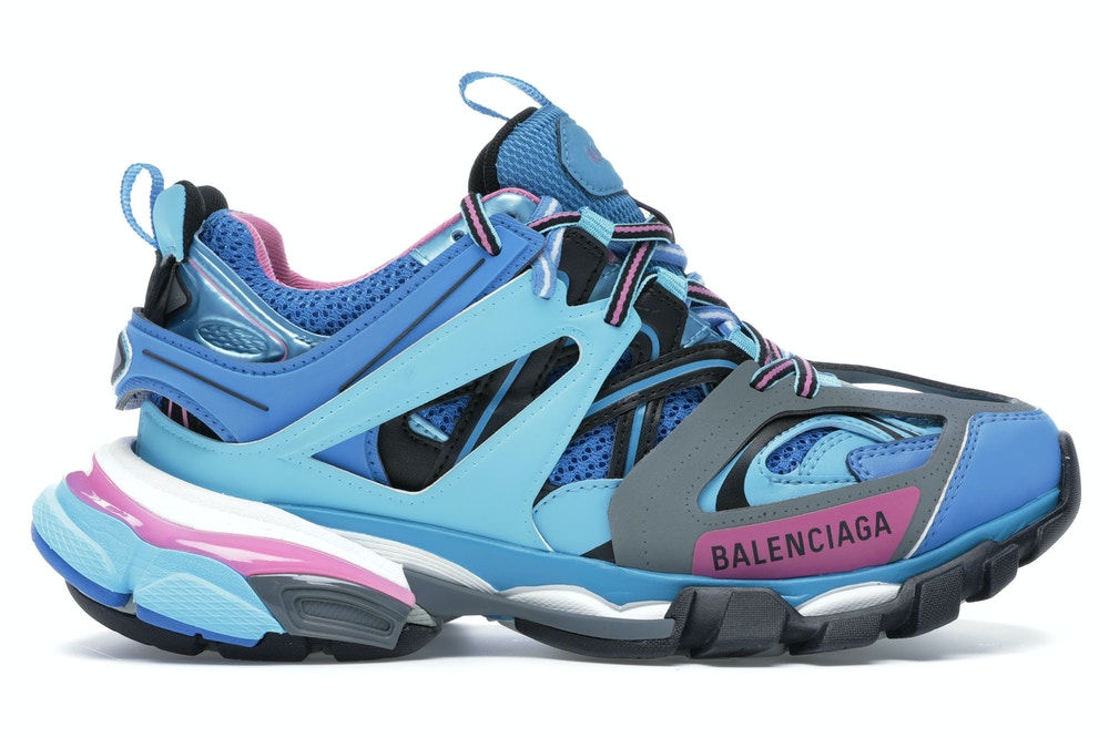 Ba*len*cia*ga track runners blue