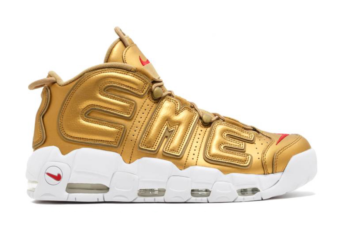 nike air more uptempo S*p*e “S*ptempo” gold