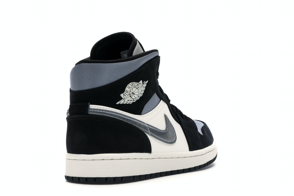 AJ 1 Mid Satin Grey Toe