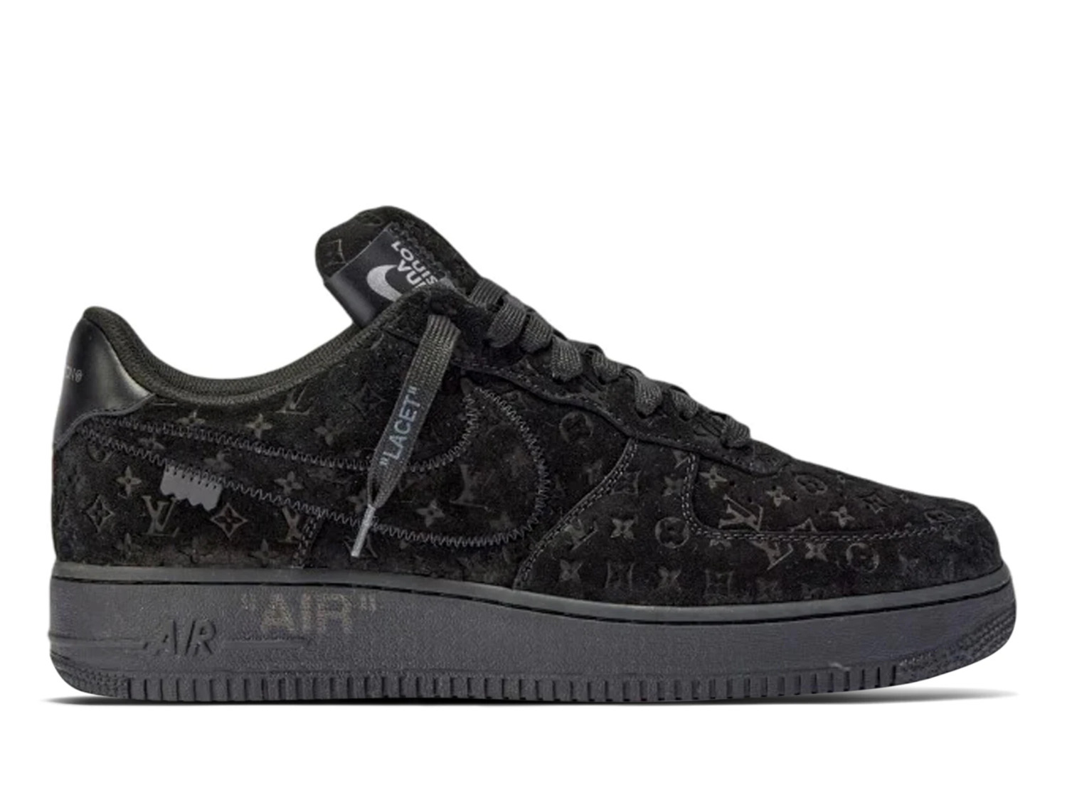 l**is V*t*n nike air force 1 low by virgil abloh black